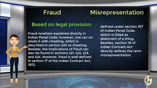 What is Difference Between Fraud amp Misrepresentation [upl. by Valida]