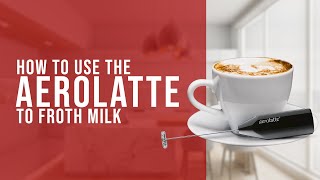 How To Use the AeroLatte To Froth Milk [upl. by Nylodnewg]