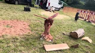 A fabulous range of wooden sculpture at Caerleon festival 2024 [upl. by Tihom]