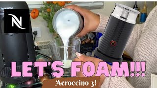 How To Foam Milk With Aeroccino 3 Make Coffee With Foam Tips amp Tricks  Easy Foamed Latte Recipe [upl. by Anaitit]