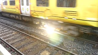 Merseyrail 507 009 making arcs at Birkdale station [upl. by Broome]