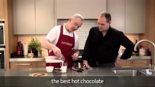 How to make a hot chocolate using an aerolatte milk frother [upl. by Helaina]